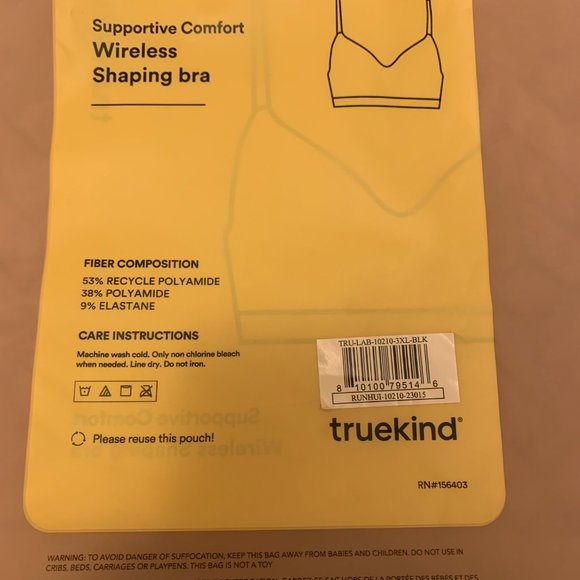 2 TrueKind Supportive Comfort Wireless Shaping Bras - Picture 9 of 11